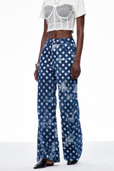 Caoilfhionn Kesik Dantel Kot Pantolon